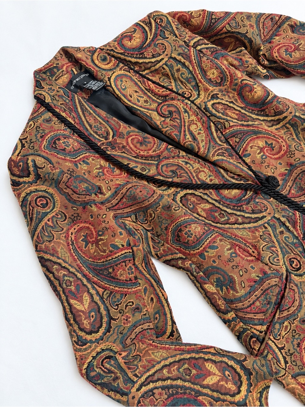 Andrea Jovine Paisley Tapestry Blazer | Size 8 | Fall Statement Jacket